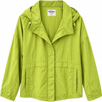 HFX Women's Nylon Water Resistant Lightweight Zip Front Windbreaker Jacket
