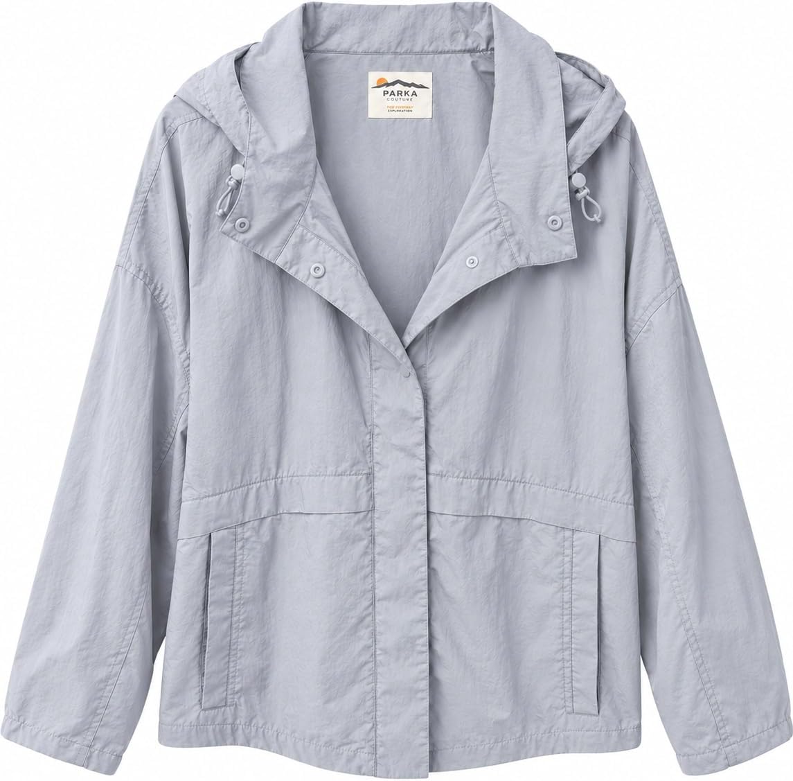 HFX Women's Nylon Water Resistant Lightweight Zip Front Windbreaker Jacket