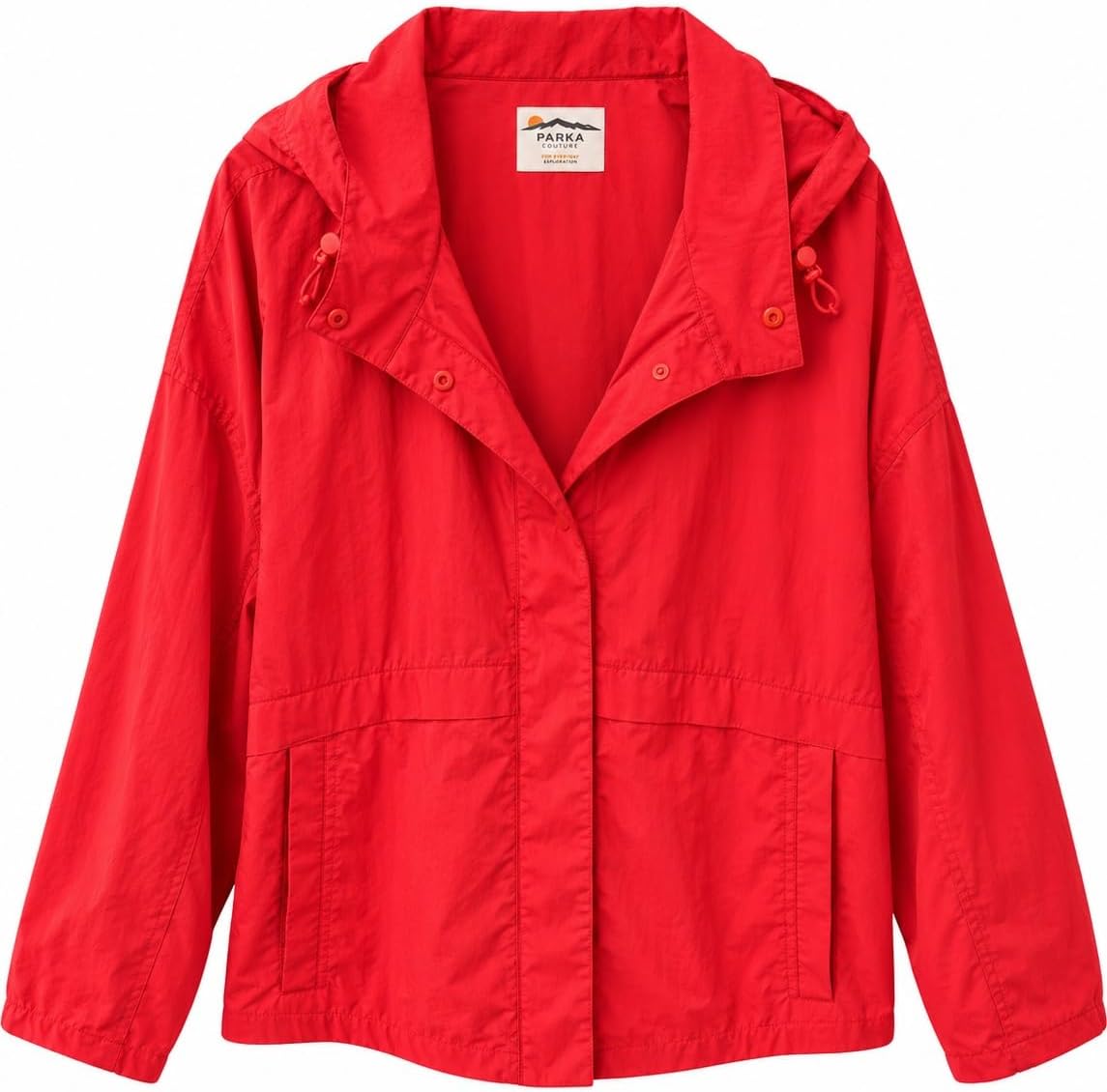 HFX Women's Nylon Water Resistant Lightweight Zip Front Windbreaker Jacket