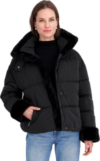 TAHARI Women's Montana Relaxed Puffer Jacket