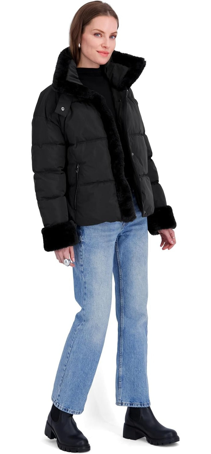 TAHARI Women's Montana Relaxed Puffer Jacket