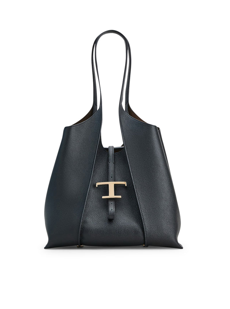 Tod`S Women Small T Timeless Bag In Hammered Leather