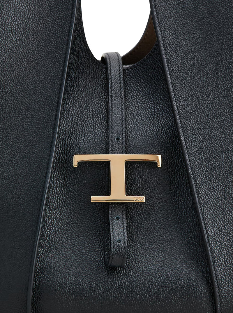 Tod`S Women Small T Timeless Bag In Hammered Leather