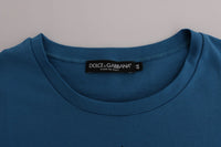 Dolce & Gabbana Blue Cotton 2017 Motive Women's T-Shirt