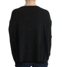 Costume National Gray Viscose Knitted Women's Sweater