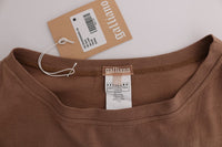 John Galliano Brown Cotton Studded Women's Sweater