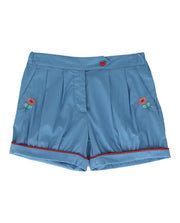 Gucci Girls Floral Embroidered Poplin Shorts