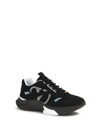Valentino Garavani Men Demivee Mesh And Suede Sneakers