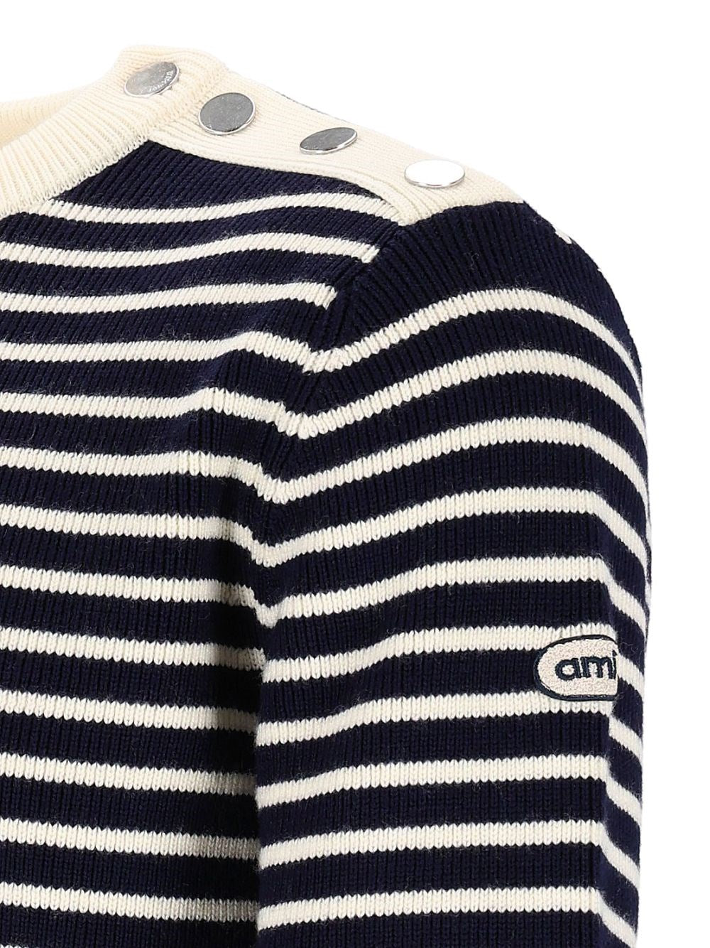 Ami Ami Women Striped Wool Sweater