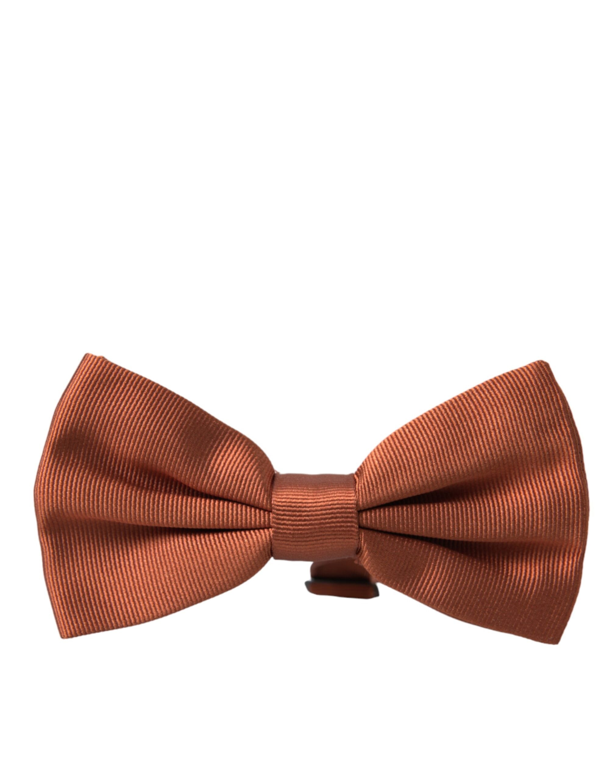 Dolce & Gabbana Dolce & Gabbana Brown Silk Adjustable Neck Men Bow Men's Tie