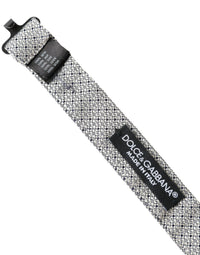 Dolce & Gabbana Dolce & Gabbana Gray Silk Adjustable Neck Men Bow Men's Tie