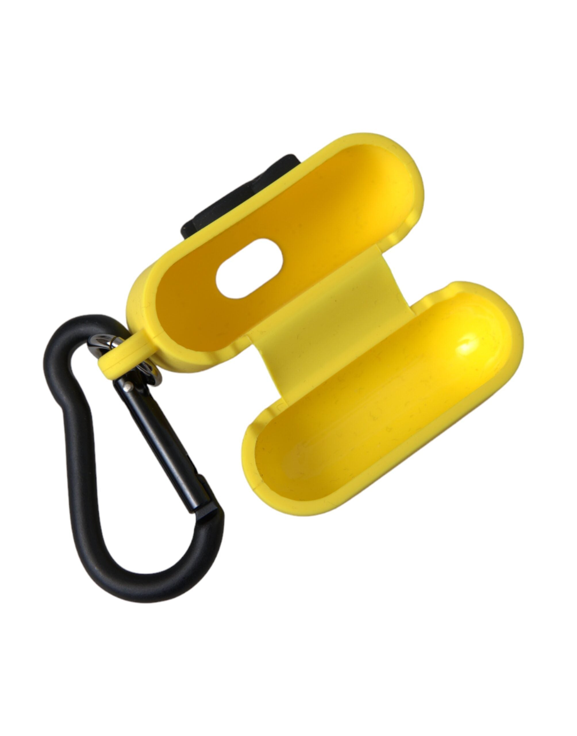 Dolce & Gabbana Dolce & Gabbana Yellow Silicone Logo Embossed Airpods Women's Case