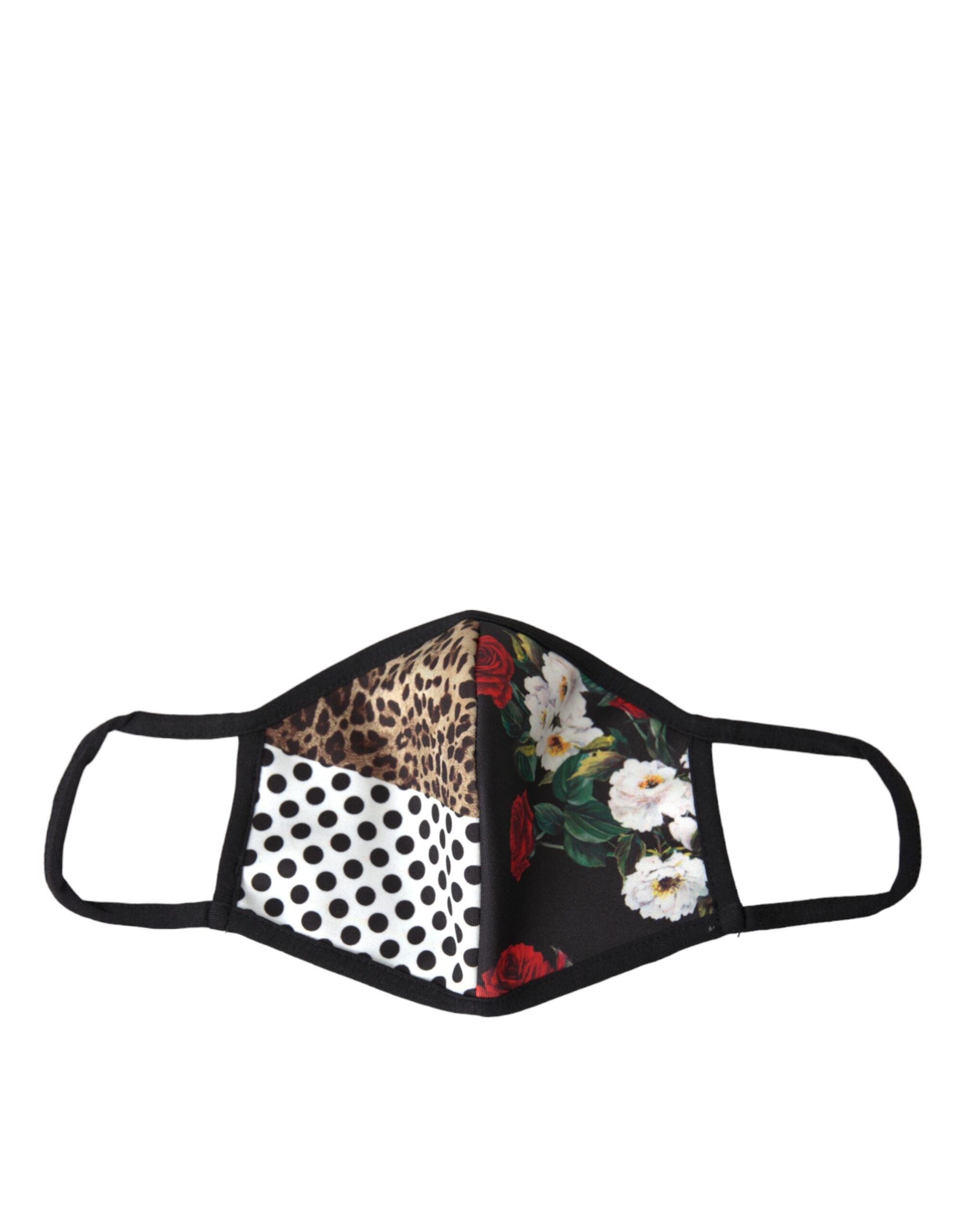 Dolce & Gabbana Dolce & Gabbana Multicolor Leopard Floral Elastic Ear Strap Face Women's Mask
