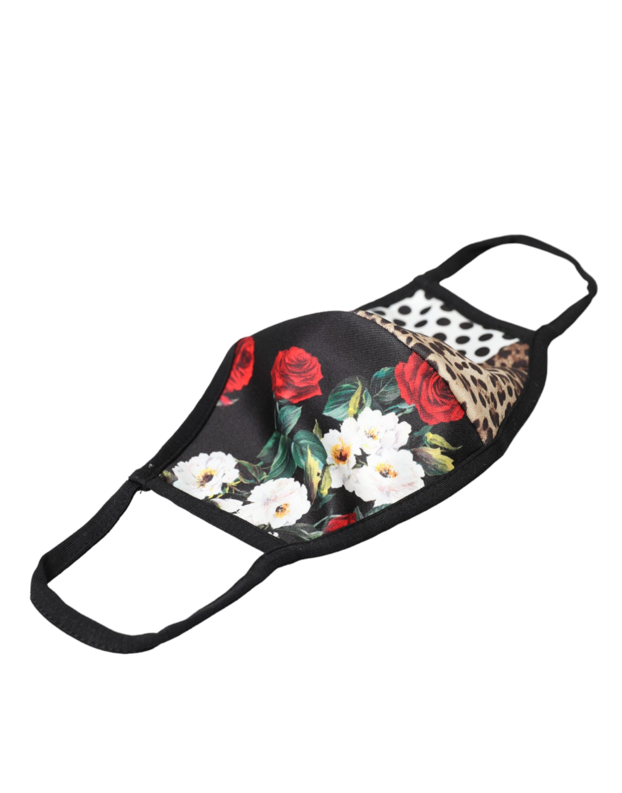 Dolce & Gabbana Dolce & Gabbana Multicolor Leopard Floral Elastic Ear Strap Face Women's Mask