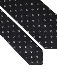 Dolce & Gabbana Dolce & Gabbana Black Logo Cotton Blend Adjustable Men's Tie