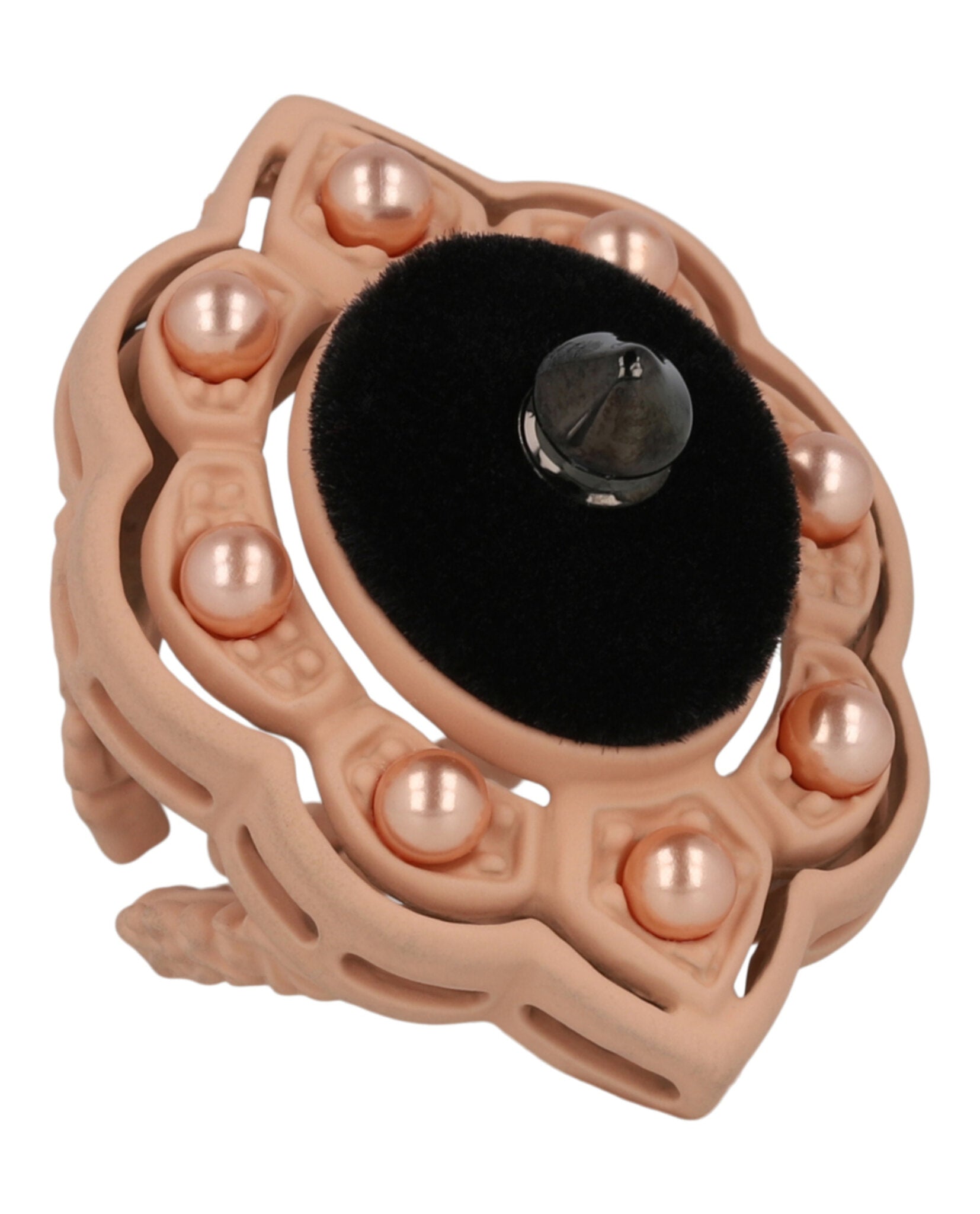Gucci Womens Fashion Jewelry Rosegold Ring 10 Pink Black