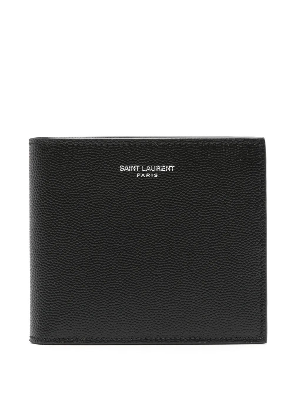 Saint Laurent Men Paris East/West Bi-Fold Wallet In Grain De Poudre Leather