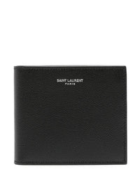 SAINT LAURENT PARIS Paris East/West Bi-Fold Wallet In Grain De Poudre Leather Women