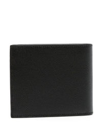 Saint Laurent Men Paris East/West Bi-Fold Wallet In Grain De Poudre Leather