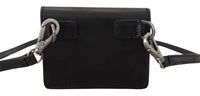 Dolce & Gabbana Dolce & Gabbana Black Leather Bifold Shoulder Sling Women Women's Wallet