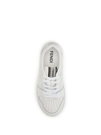 Fendi Women Match Canvas And Suede Sneakers