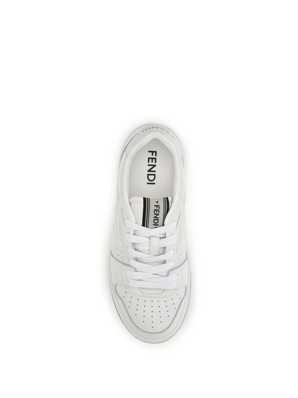 Fendi Women Match Canvas And Suede Sneakers