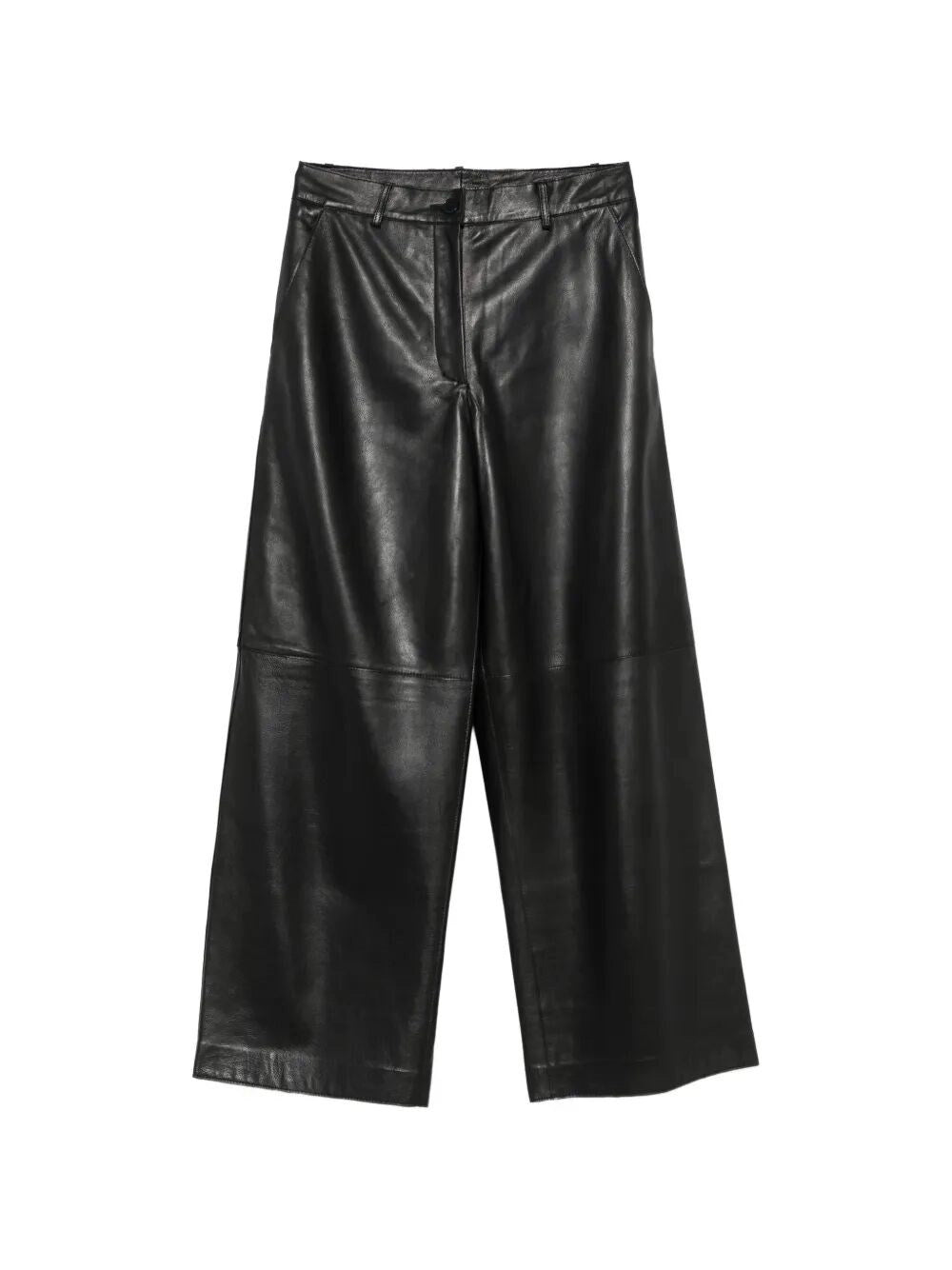 P.a.r.o.s.h. P.A.R.O.S.H. Women Leather Wide-Leg Pants