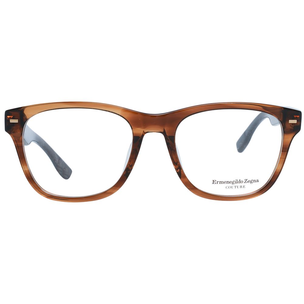 Ermenegildo Zegna Ermenegildo Zegna Brown Plastic Glasses Men's (Frames)