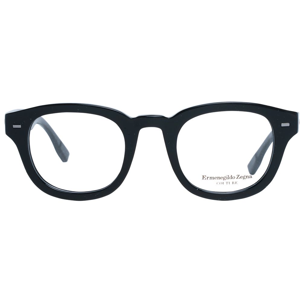 Ermenegildo Zegna Ermenegildo Zegna Black Plastic Glasses Men's (Frames)