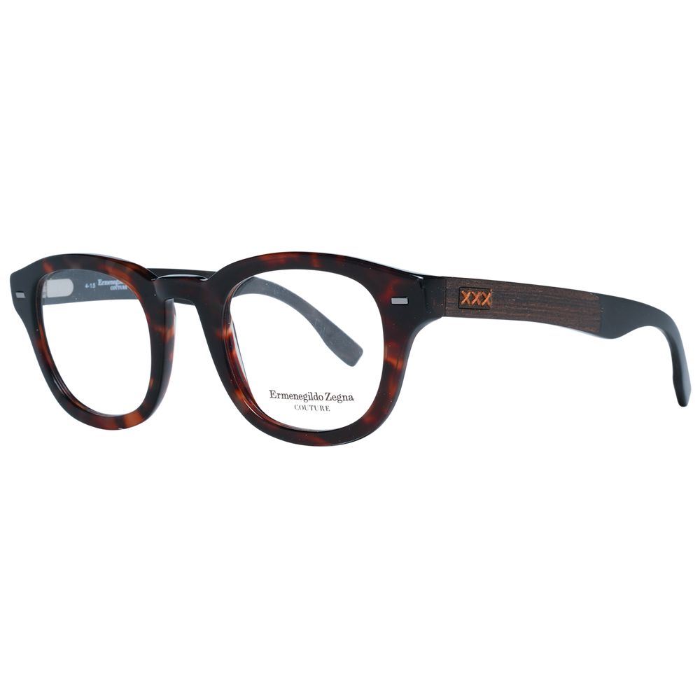 Ermenegildo Zegna Ermenegildo Zegna Brown Plastic Glasses Men's (Frames)