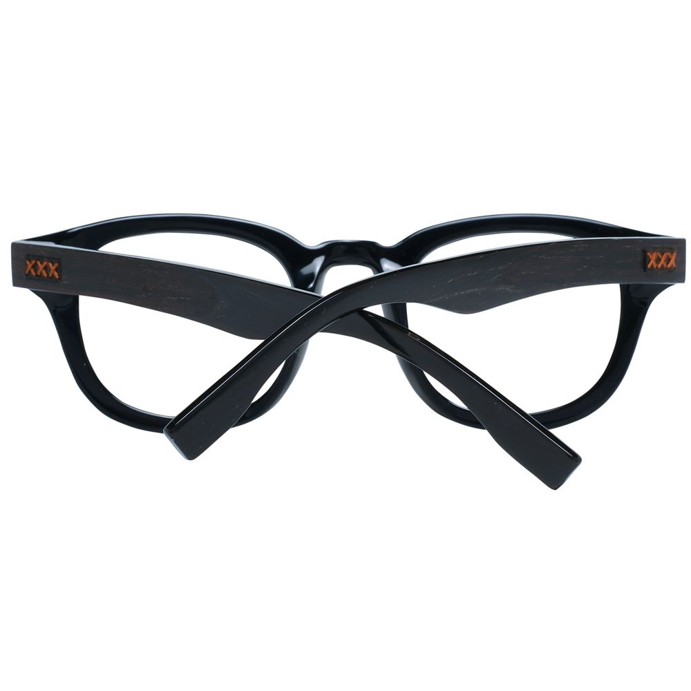 Ermenegildo Zegna Ermenegildo Zegna Black Plastic Glasses Men's (Frames)