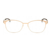 IC! Berlin IC! Berlin Eyeglasses Oval Full Rim, Rose Gold Warm Grey Frame and Clear Demo Lenses Lens SUERM1467032