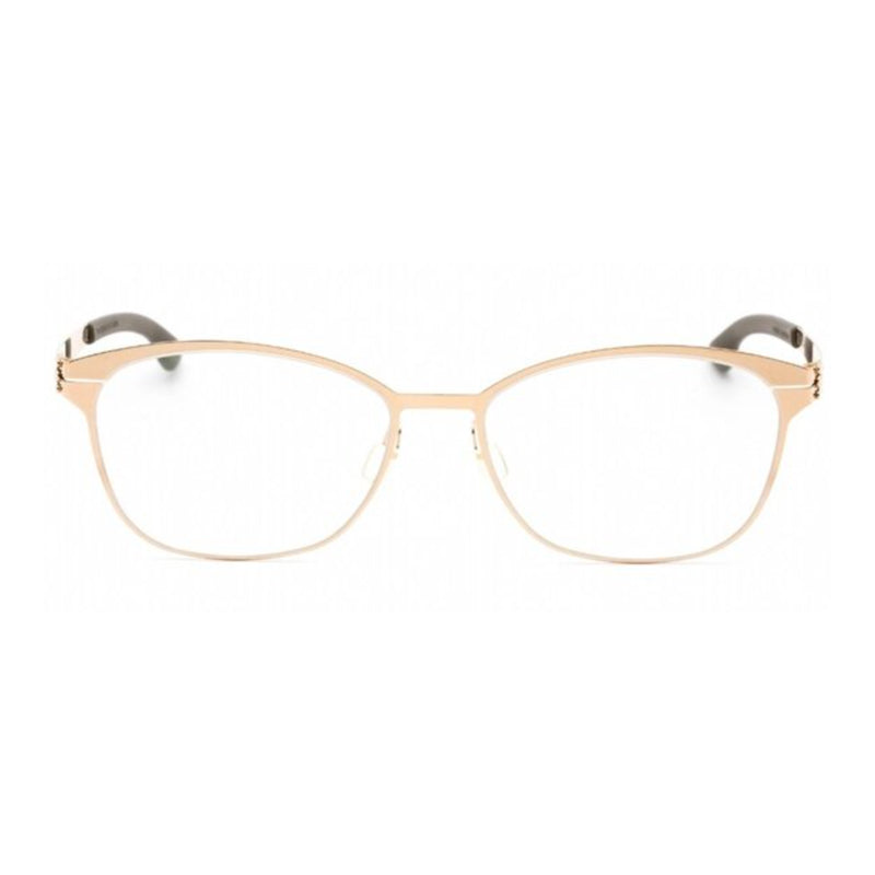 IC! Berlin IC! Berlin Eyeglasses Oval Full Rim, Rose Gold Warm Grey Frame and Clear Demo Lenses Lens SUERM1467032