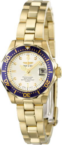 Invicta Women's Pro Diver Gold Dial Watch - 4610