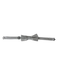 Dolce & Gabbana Dolce & Gabbana Gray Silk Polka Dot Adjustable Neck Men Papillon Bow Men's Tie