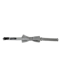 Dolce & Gabbana Dolce & Gabbana Gray Silk Polka Dot Adjustable Neck Men Papillon Bow Men's Tie