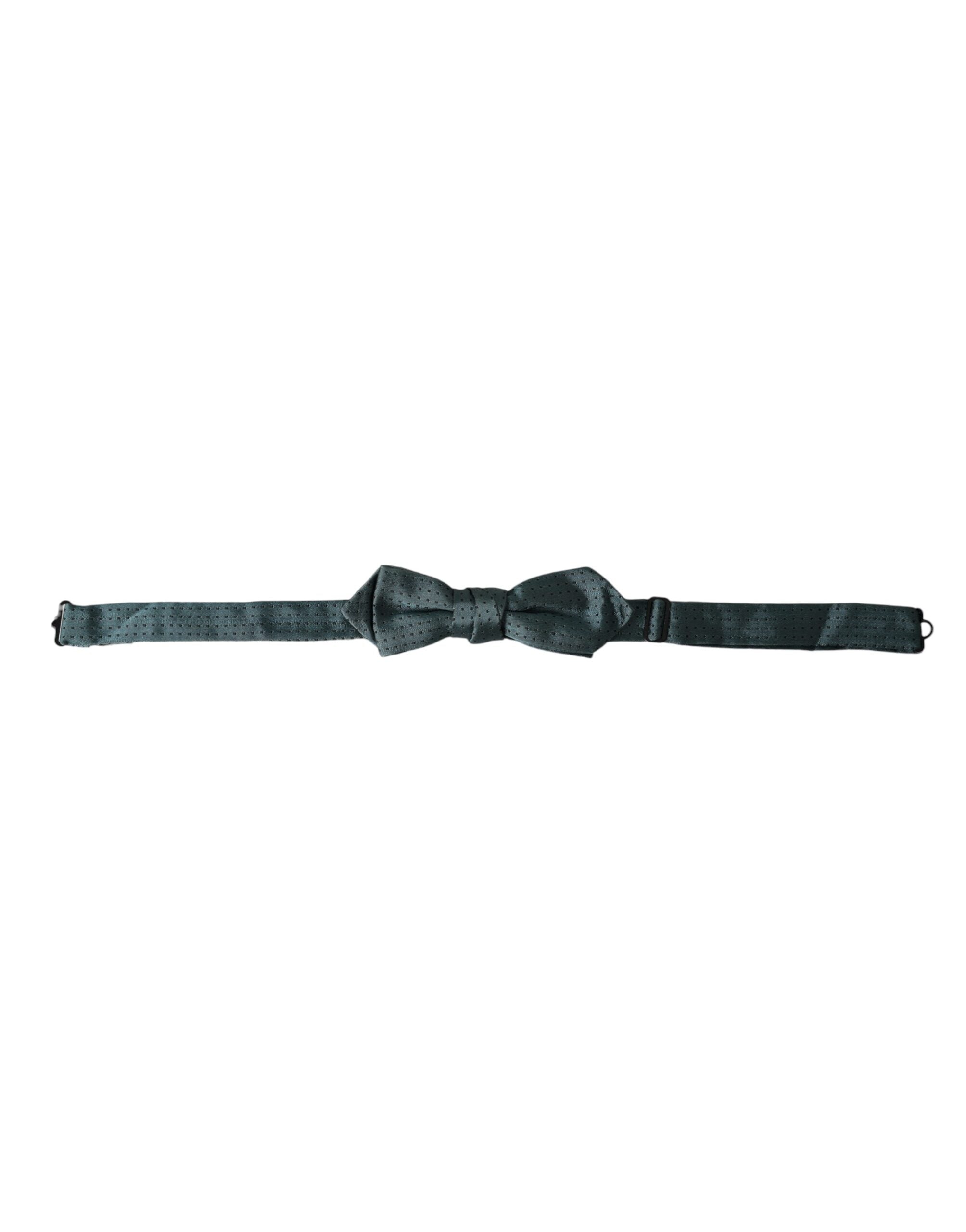 Dolce & Gabbana Dolce & Gabbana Green Silk Fantasy Adjustable Neck Men Papillon Bow Men's Tie