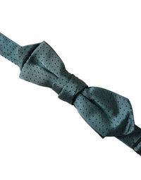 Dolce & Gabbana Dolce & Gabbana Green Silk Fantasy Adjustable Neck Men Papillon Bow Men's Tie