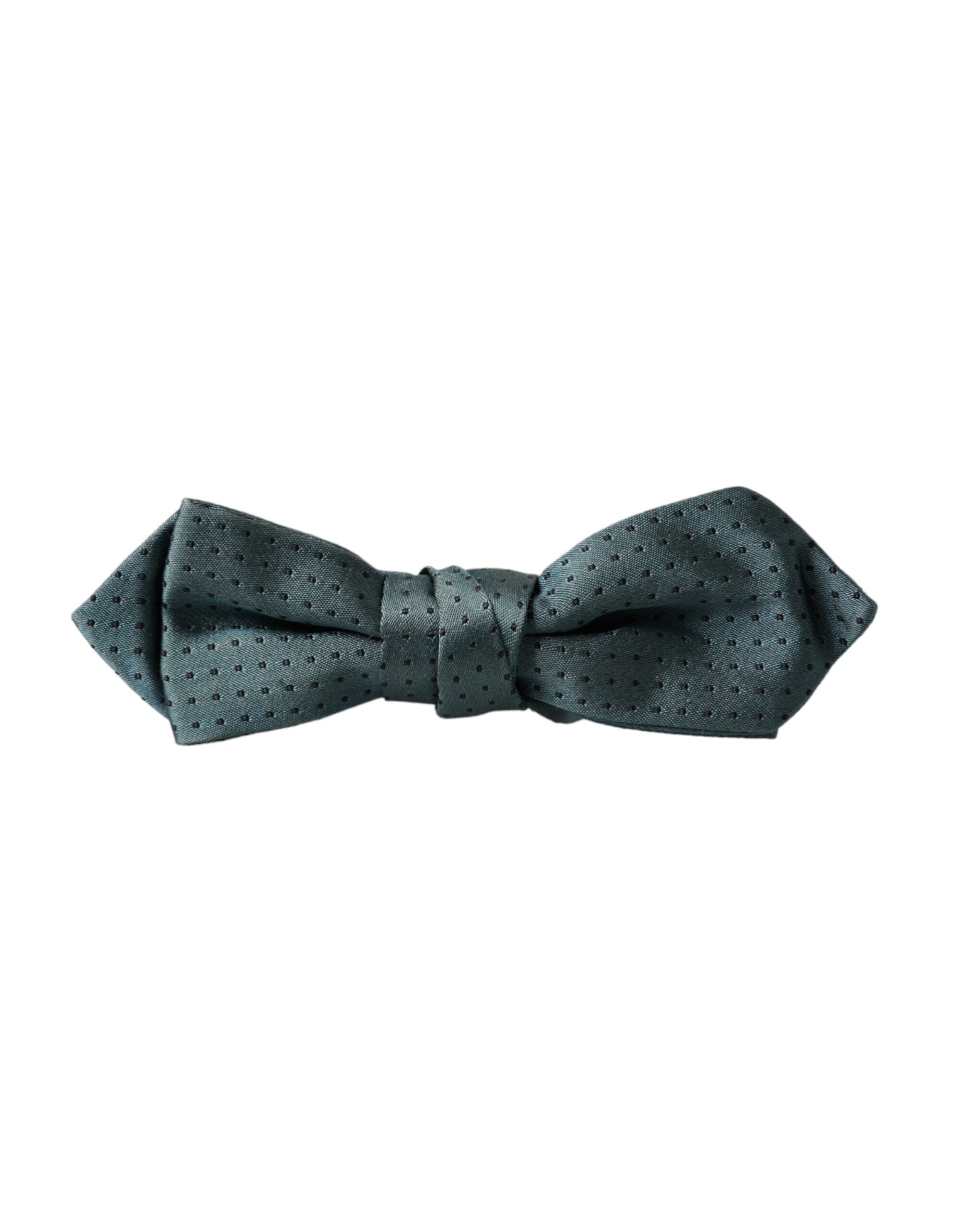 Dolce & Gabbana Dolce & Gabbana Green Silk Fantasy Adjustable Neck Men Papillon Bow Men's Tie