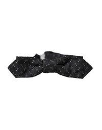 Dolce & Gabbana Dolce & Gabbana Black Silk Patterned Adjustable Neck Men Papillon Bow Men's Tie
