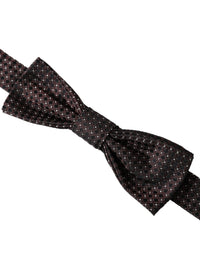 Dolce & Gabbana Dolce & Gabbana Brown Fantasy Silk Adjustable Neck Men Papillon Bow Men's Tie