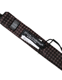 Dolce & Gabbana Dolce & Gabbana Brown Fantasy Silk Adjustable Neck Men Papillon Bow Men's Tie