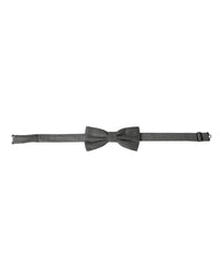 Dolce & Gabbana Dolce & Gabbana Gray Silk Patterned Adjustable Neck Men Papillon Bow Men's Tie