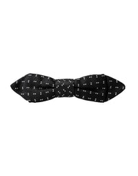 Dolce & Gabbana Dolce & Gabbana Black Silk Patterned Adjustable Neck Men Papillon Bow Men's Tie