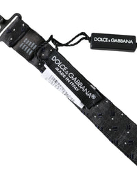 Dolce & Gabbana Dolce & Gabbana Black Silk Patterned Adjustable Neck Men Papillon Bow Men's Tie