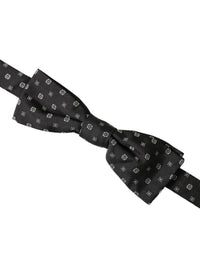 Dolce & Gabbana Dolce & Gabbana Black Silk Fantasy Adjustable Neck Men Papillon Bow Men's Tie