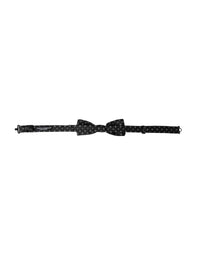 Dolce & Gabbana Dolce & Gabbana Black Silk Fantasy Adjustable Neck Men Papillon Bow Men's Tie