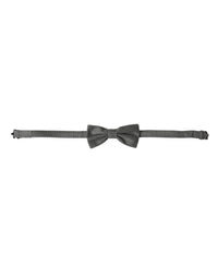 Dolce & Gabbana Dolce & Gabbana Gray Silk Patterned Adjustable Neck Men Bow Men's Tie
