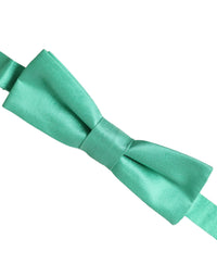 Dolce & Gabbana Dolce & Gabbana Mint Green Silk Adjustable Neck Men Bow Men's Tie