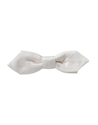 Dolce & Gabbana Dolce & Gabbana White Silk Adjustable Neck Men Papillon Bow Men's Tie